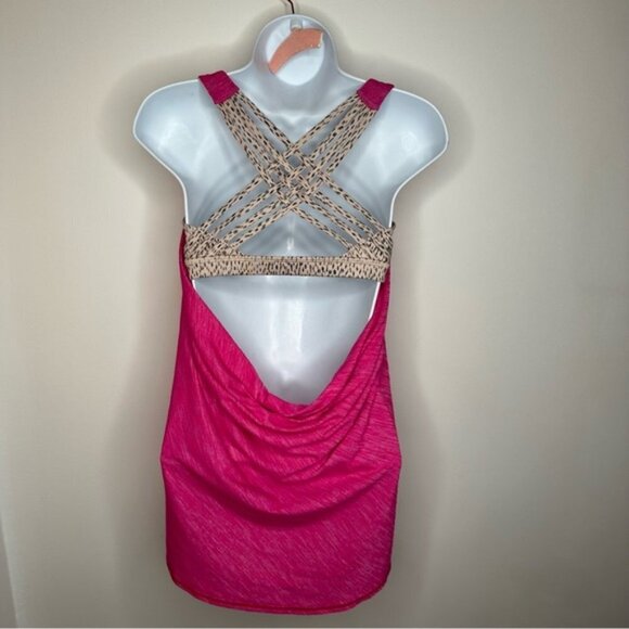 Lululemon Wild Tank - Heathered Jewelled Magenta / Dottie Dash White Black - Picture 6 of 8